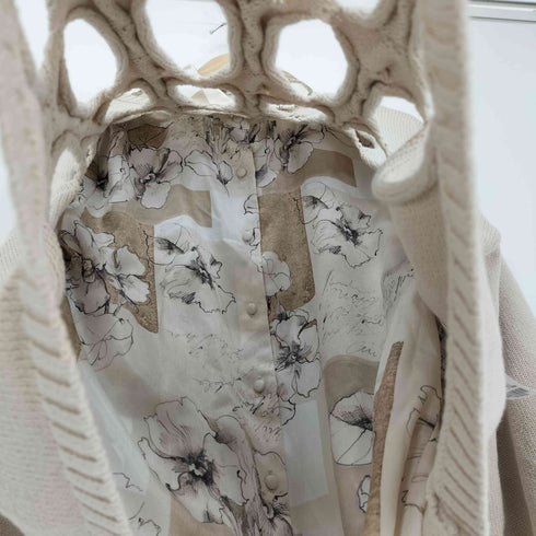 アメリ AMERI 21SS 2WAY HOLLY SHIRT SET CRACK KNIT ホリー シャツ セット クラック ニット レディース F