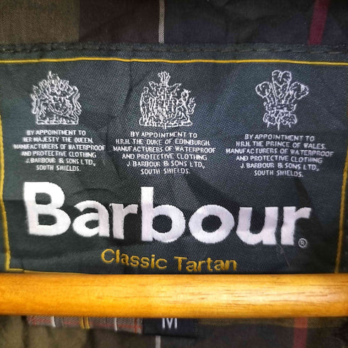 バブアー Barbour Classic Tartan オイルドジャケット メンズ M