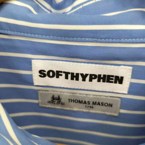 トーマスメイソン thomas mason SOFTHYPHEN ポケット ストライプシャツ メンズ