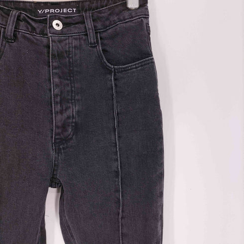 ワイプロジェクト Y/PROJECT 22S TRUMPET SLIM JEANS トランペット スリム ジーンズ レディース EUR:38
