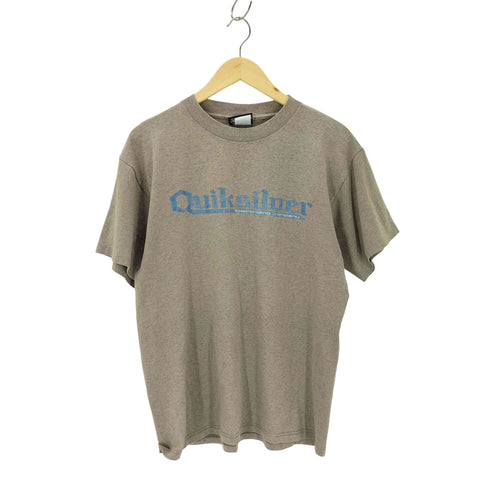 クイックシルバー Quiksilver 90S ロゴプリント クルーネックTシャツ 袖シングルステッチ メンズ JPN:M