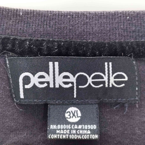 ペレペレ pelle pelle プリントクルーネックTシャツ B系 メンズ 3XL