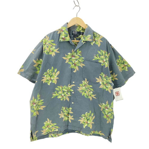 ポロバイラルフローレン Polo by RALPH LAUREN 90S CLAYTON 開襟アロハシャツ メンズ JPN:L