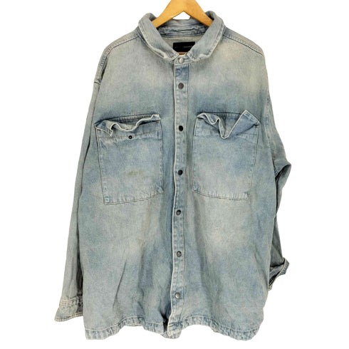 NO BOUDARIES ビッグサイズデニムシャツ メンズ 2XL