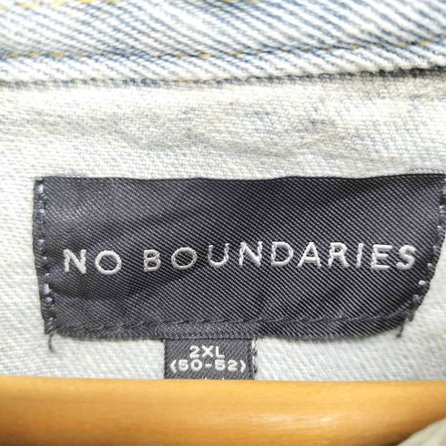 NO BOUDARIES ビッグサイズデニムシャツ メンズ 2XL