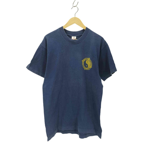フルーツオブザルーム FRUIT OF THE LOOM 80S-90S USA製 陰陽 両面プリント クルーネックTシャツ メンズ JPN:L
