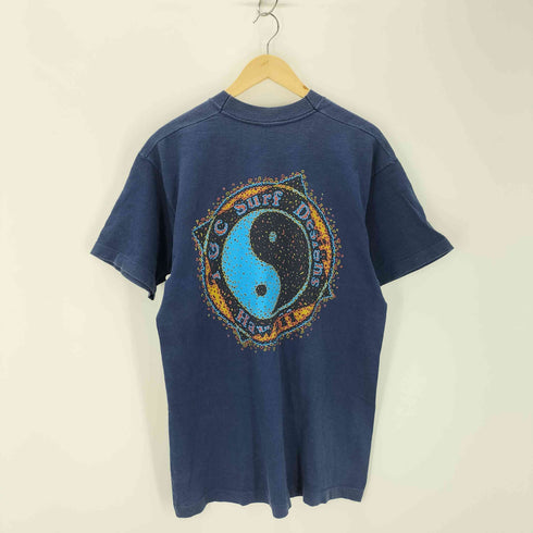 フルーツオブザルーム FRUIT OF THE LOOM 80S-90S USA製 陰陽 両面プリント クルーネックTシャツ メンズ JPN:L