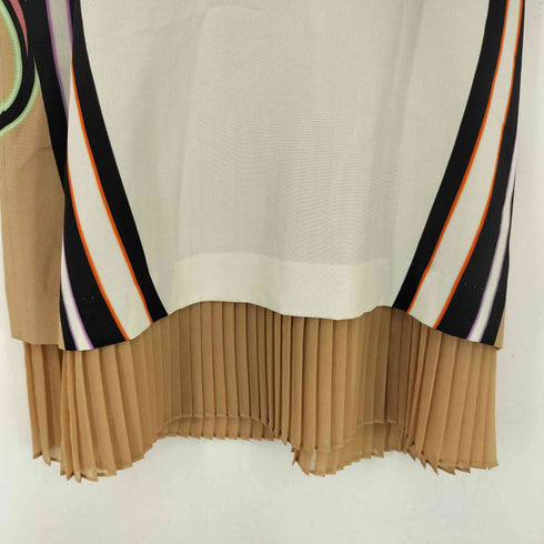 エトロ ETRO 総柄 シルク混レイヤードノースリーブワンピース レディース