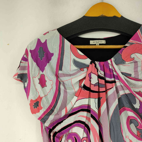 エトロミラノ ETRO MILANO 総柄レーヨンカットソー レディース 44