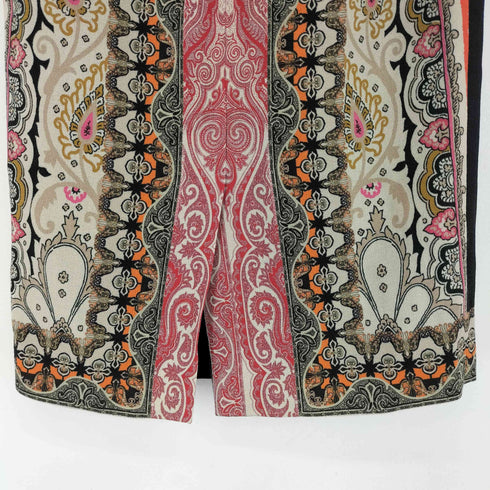 エトロ ETRO ペイズリー 総柄 ひざ丈ウールスカート レディース JPN:38