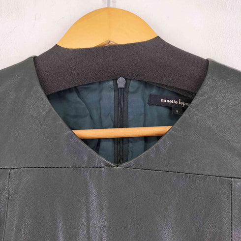 NANETTE LEPORE レザーノースリーブワンピース レディース JPN:2