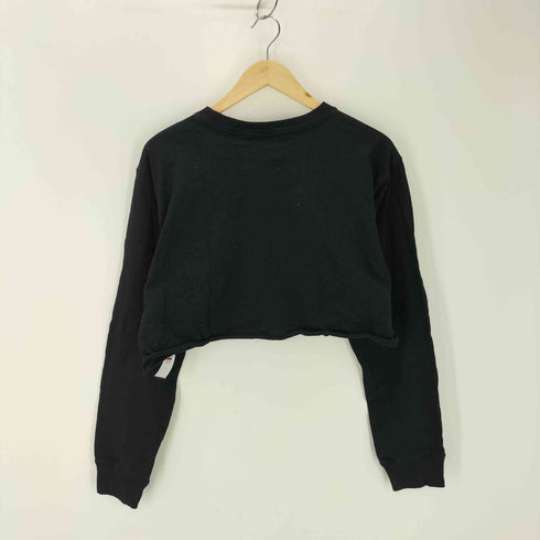 ヨウジヤマモト Yohji Yamamoto ロゴ刺しゅうクルーネッククロップドトップス レディース JPN:L