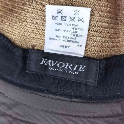 favorie 麦わら帽子 ストローハット レディース