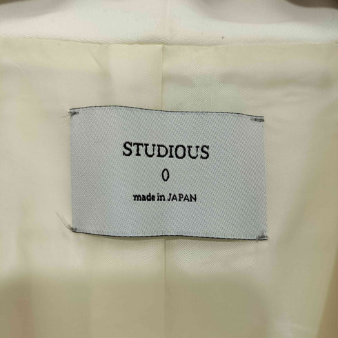 ステュディオス STUDIOUS ハイスペック ウォッシャブル ノーカラージャケット レディース JPN:0