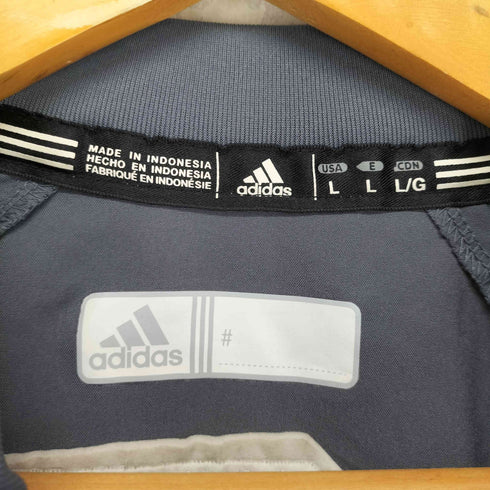 アディダス adidas 刺繍ハーフジッププルオーバー メンズ L