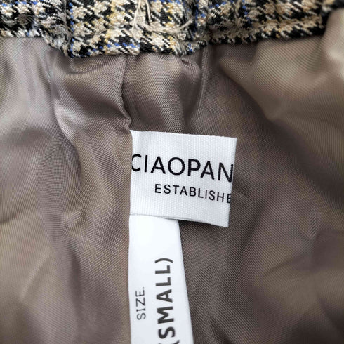 チャオパニック Ciaopanic ェックプリーツイージースカート レディース JPN:S