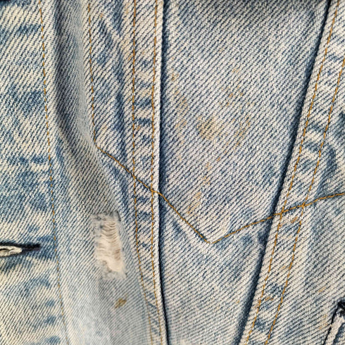 リーバイス Levis usa製 ダメージ加工 デニムジャケット メンズ 44