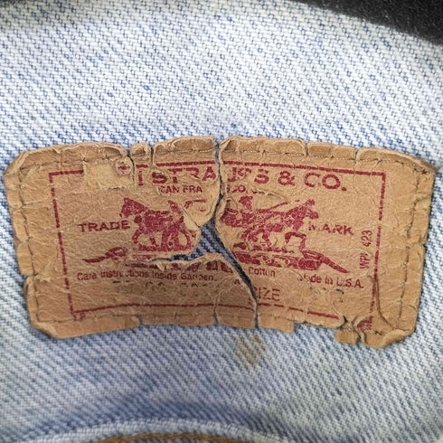 リーバイス Levis usa製 ダメージ加工 デニムジャケット メンズ 44