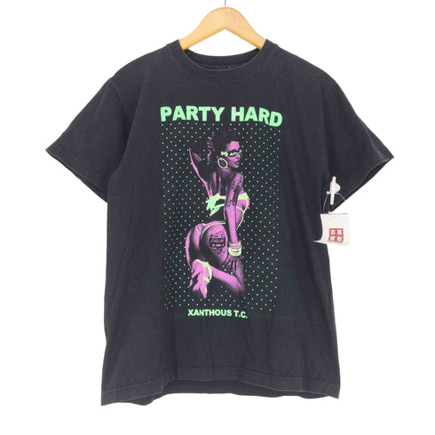 XANTHOUS T.C. PARTY HARD ガールプリント 半袖Tシャツ カットソー Y2K メンズ JPN:M