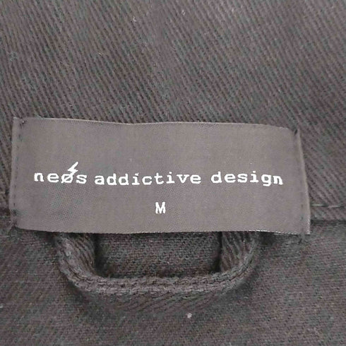 ネオス NEOS ADDICTIVE DESIGN ルーズシルエット ビンテージウォッシュ バックフォト プリント デニム メンズ JPN:M