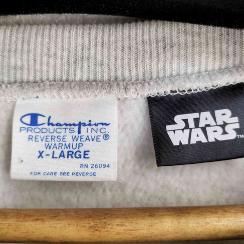 チャンピオン Champion 別注 reverse weave キャラクタープリント クルーネックスウェット メンズ LARGE