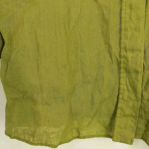 ザラ ZARA 比翼 リネンシャツブラウス レディース import:M