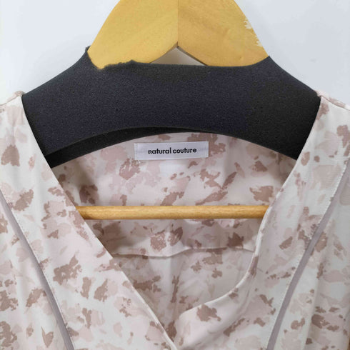 ナチュラルクチュール natural couture L/S 総柄ワンピース レディース