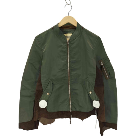 タカヒロミヤシタザソロイスト TAKAHIRO MIYASHITA The SoloIst. Retro Flight Jacket スウェード切替 レトロフライトジャケット メンズ JPN:46