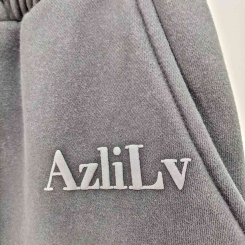 AZLILV フェード加工 ラインストーンデザインスウェットパンツ メンズ JPN:L