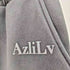 AZLILV フェード加工 ラインストーンデザインスウェットパンツ メンズ JPN:L