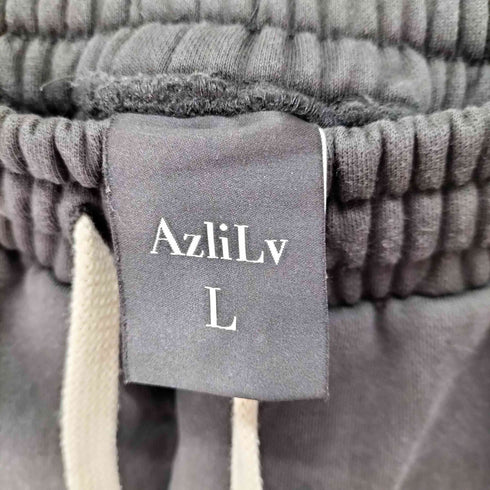 AZLILV フェード加工 ラインストーンデザインスウェットパンツ メンズ JPN:L