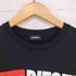 ディーゼル DIESEL フロントロゴパッチ クルーネック 半袖Tシャツ カットソー メンズ JPN:XS