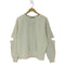 アンスクリア INSCRIRE ELBOW CUT SWEAT PULLOVER レディース