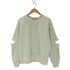 アンスクリア INSCRIRE ELBOW CUT SWEAT PULLOVER レディース