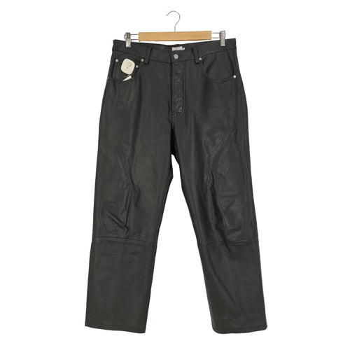 カルバンクラインジーンズ Calvin Klein Jeans 90-00s Leather Pants ボタンフライ レザーパンツ メンズ 33