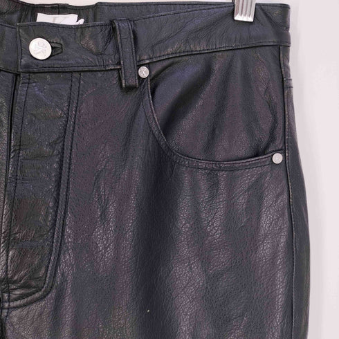 カルバンクラインジーンズ Calvin Klein Jeans 90-00s Leather Pants ボタンフライ レザーパンツ メンズ 33