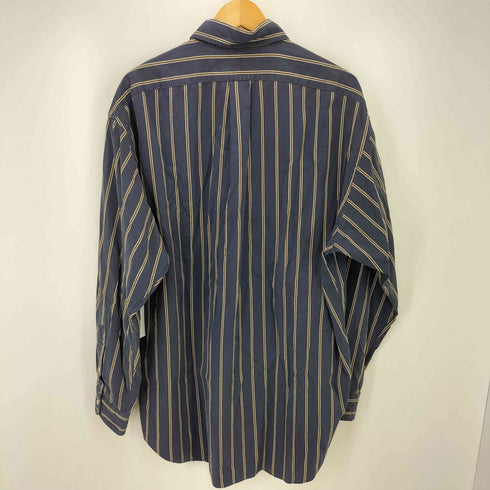 ラルフローレン RALPH LAUREN BLAIRE スカウト紋章 エンブレム 刺繍 ストライプ ボタンダウン L/S シャツ メンズ import:L