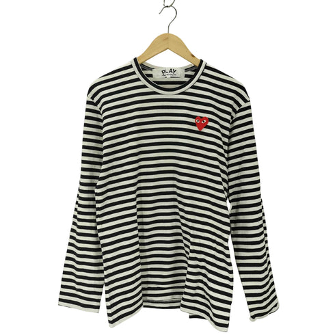 プレイコムデギャルソン PLAY COMME des GARCONS PLAY STRIPED T-SHIRT メンズ JPN:L