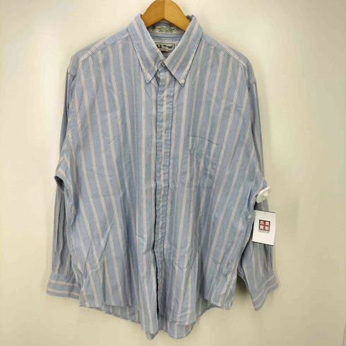 エルエルビーン L.L.Bean 70-80S ストライプ ボタンダウン L/S シャツ メンズ 17/34