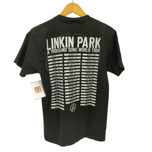 SHOOT ボディ A THOUSAND SUNS WORLD TOUR 2010/11 バンド ツアー プリント S/S Tシャツ メンズ import:M