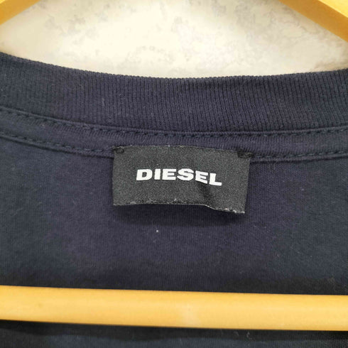 ディーゼル DIESEL デニム切替 Vネック 半袖Tシャツ カットソー メンズ JPN:XS