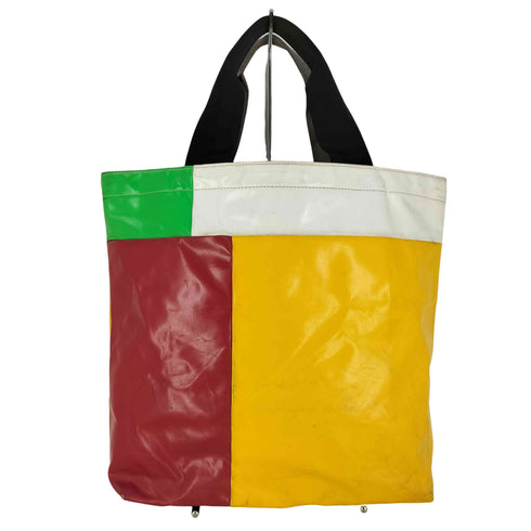 コムデギャルソン COMME des GARCONS 塩化ビニル PVC パッチワーク クレイジーパターン トートバッグ メンズ