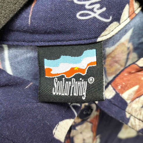 総柄 レーヨン L/S シャツ メンズ