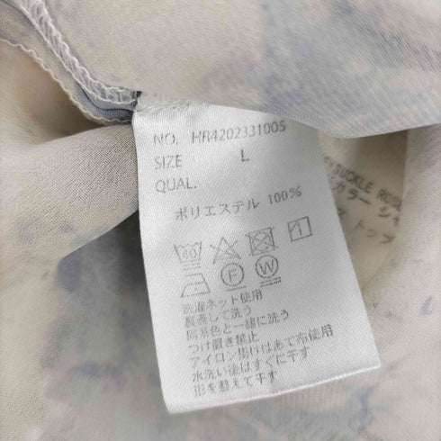 HONEYSUCKLE ROSE シアー タイダイ バンドカラー シャツ レディース JPN:L