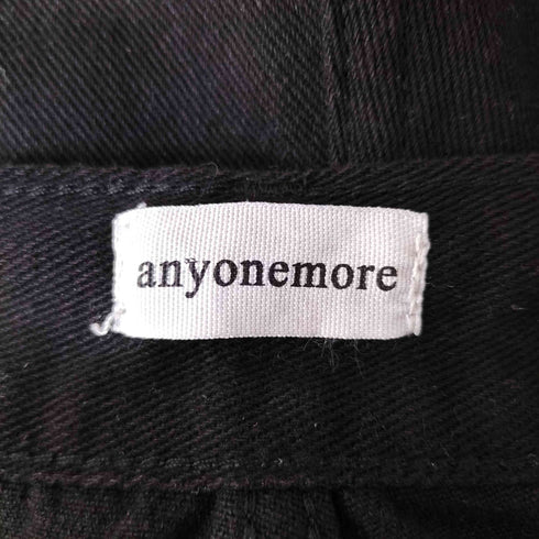 ANYONEMORE ブラックデニムワイドカーゴパンツ レディース FREE