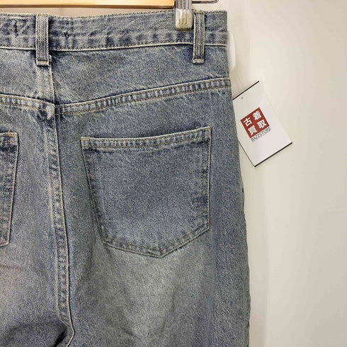 FOLLOWIN ウォッシュド ワイド デニム パンツ Y2K レディース JPN:S