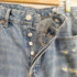 ザラ ZARA ダメージ加工 ワイドデニムパンツ レディース EUR:36