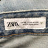 ザラ ZARA ダメージ加工 ワイドデニムパンツ レディース EUR:36