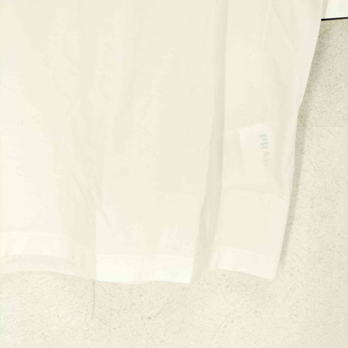 プラダ PRADA ロゴ刺繍vネックTシャツ メンズ S