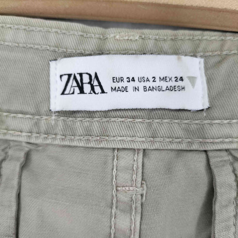 ザラ ZARA ストレートカーゴパンツ レディース 34